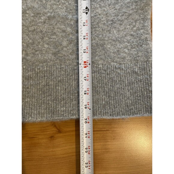 J. Crew Mock Sweater‎ Supersoft Yarn Merino Wool Alpaca Blend Gray Size S - Picture 11 of 13